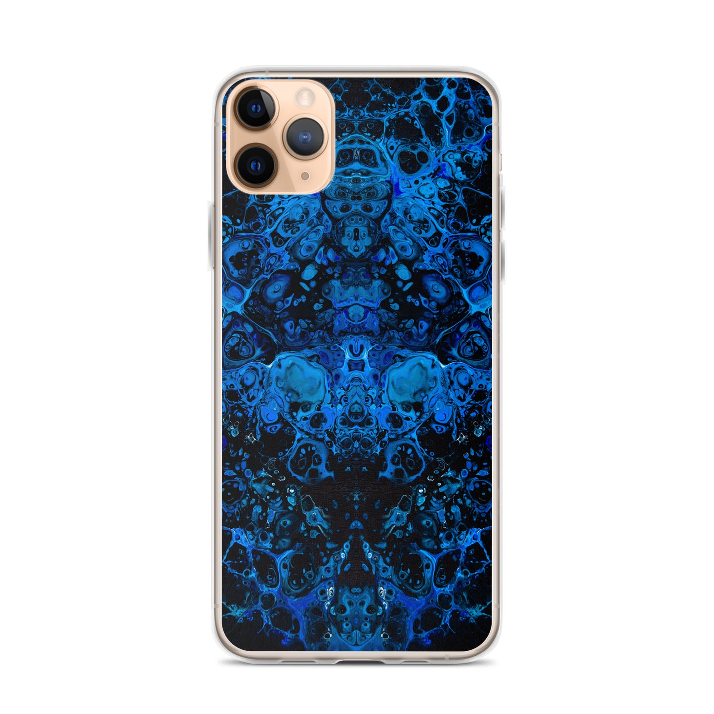 NightOwl Studio Custom Phone Case Compatible with iPhone, Ultra Slim Cover with Heavy Duty Scratch Resistant Shockproof Protection, Azul