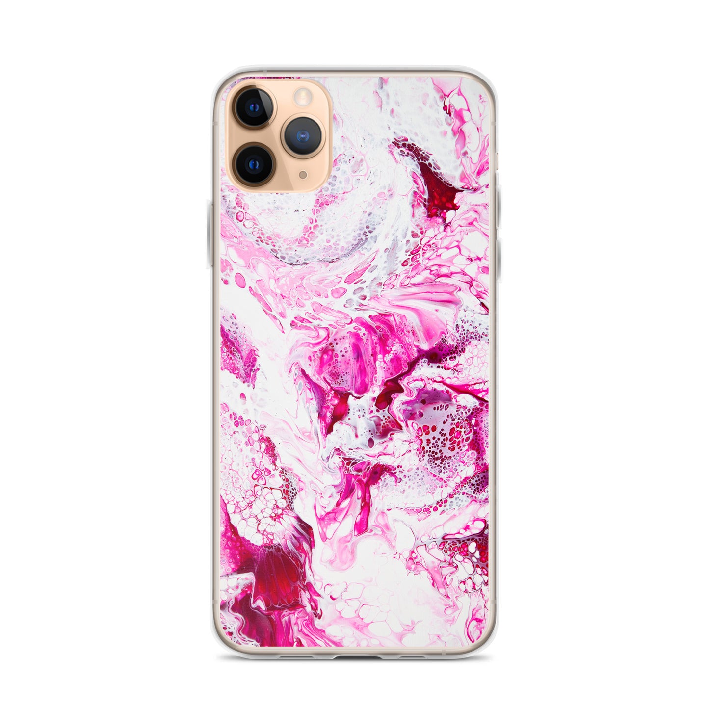 NightOwl Studio Custom Phone Case Compatible with iPhone, Ultra Slim Cover with Heavy Duty Scratch Resistant Shockproof Protection, Pink Distortion