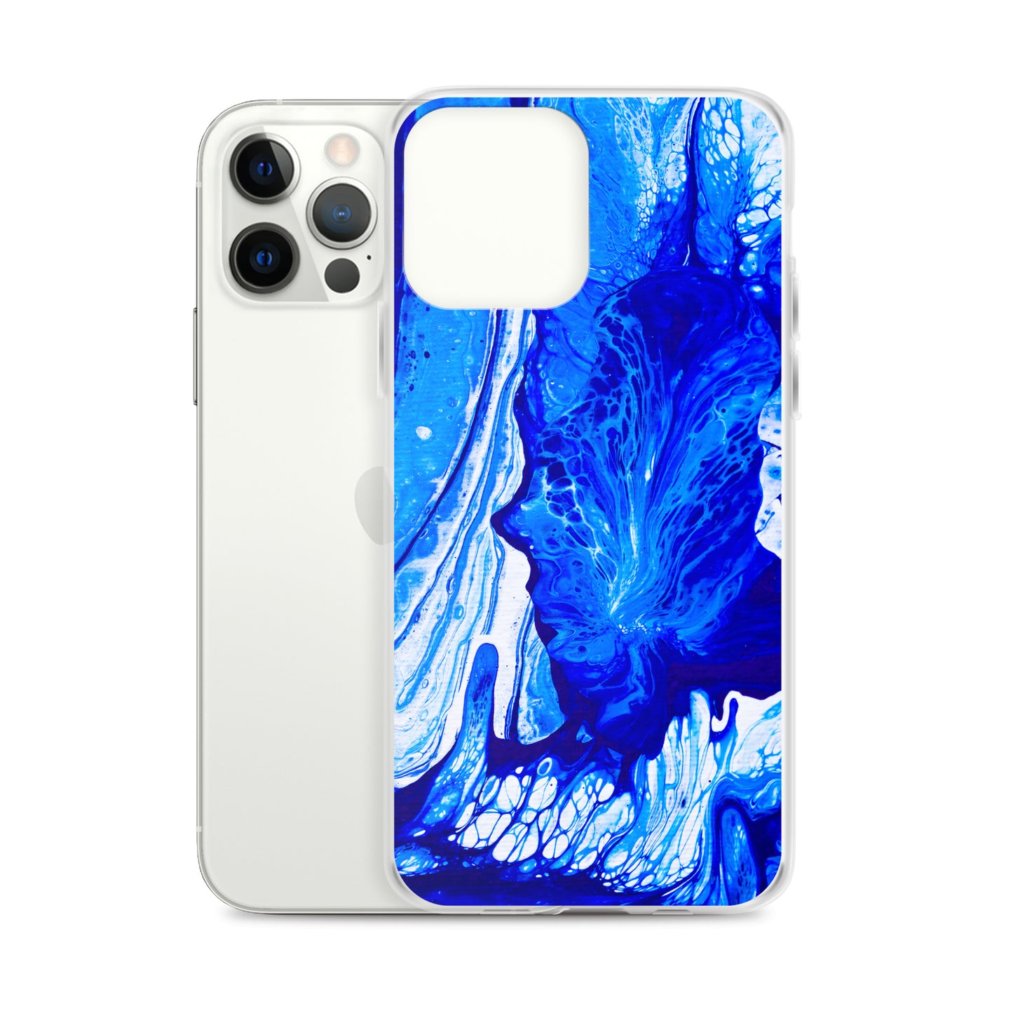 NightOwl Studio Custom Phone Case Compatible with iPhone, Ultra Slim Cover with Heavy Duty Scratch Resistant Shockproof Protection, Ms. Blue