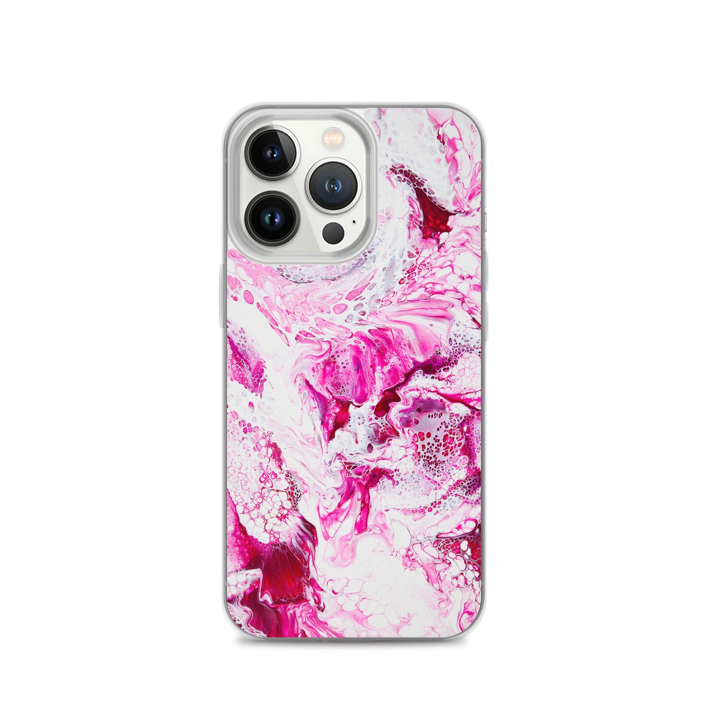 NightOwl Studio Custom Phone Case Compatible with iPhone, Ultra Slim Cover with Heavy Duty Scratch Resistant Shockproof Protection, Pink Distortion