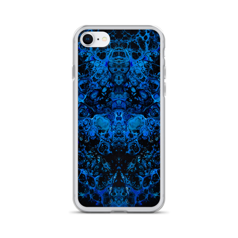 NightOwl Studio Custom Phone Case Compatible with iPhone, Ultra Slim Cover with Heavy Duty Scratch Resistant Shockproof Protection, Azul