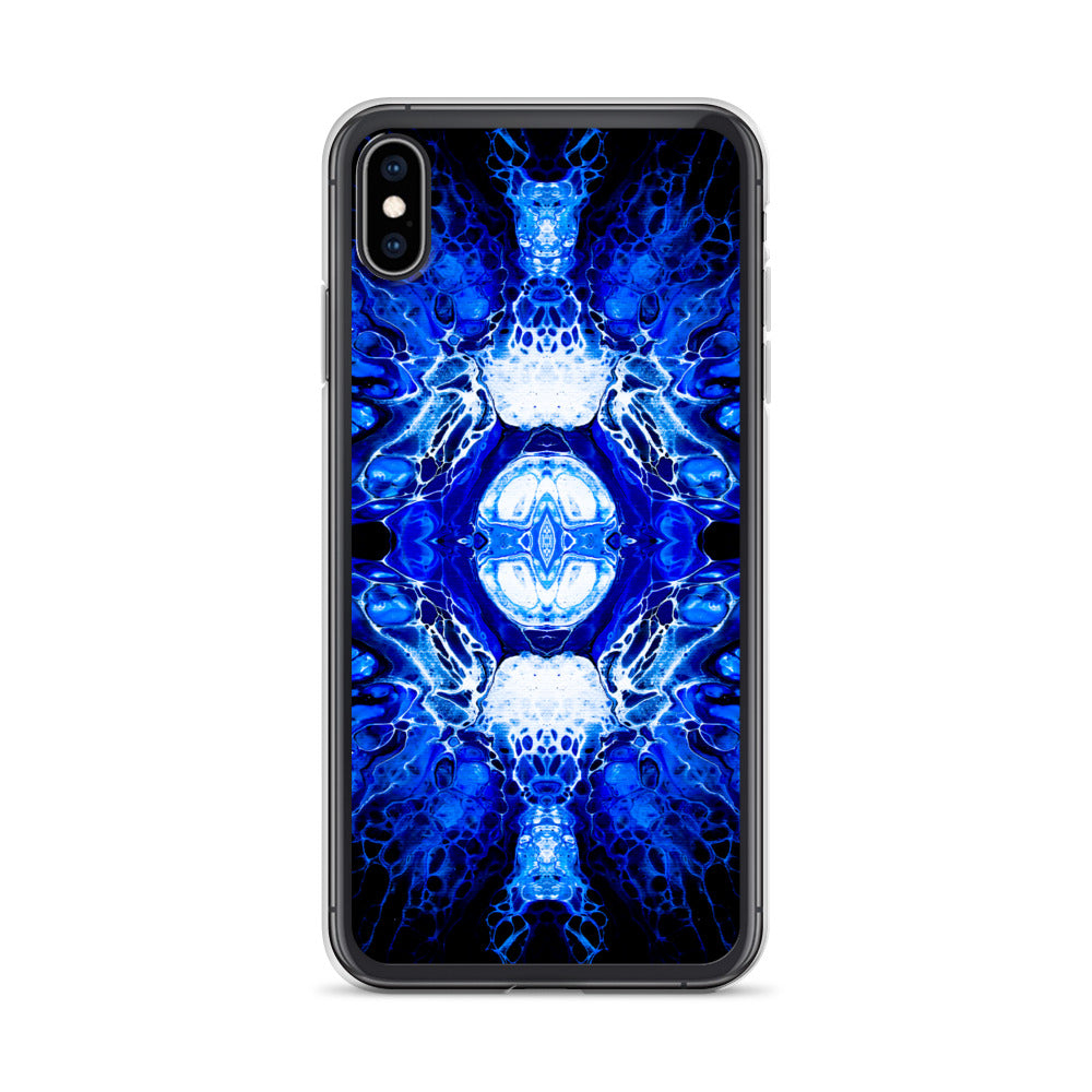 NightOwl Studio Custom Phone Case Compatible with iPhone, Ultra Slim Cover with Heavy Duty Scratch Resistant Shockproof Protection, Blue Nucleus