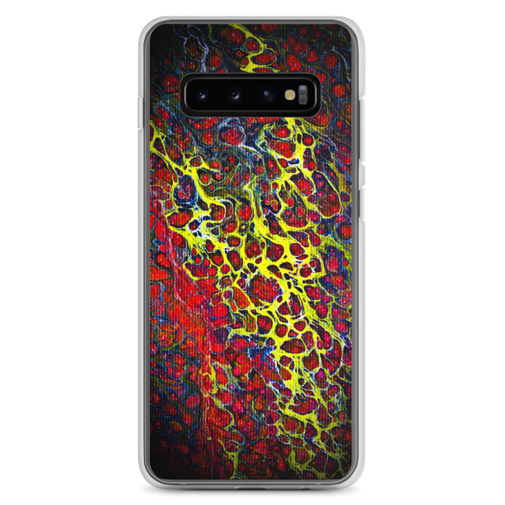 NightOwl Studio Custom Phone Case Compatible with Samsung Galaxy, Slim Cover for Wireless Charging, Drop and Scratch Resistant, Boho Art Colors, Crown of Thorns