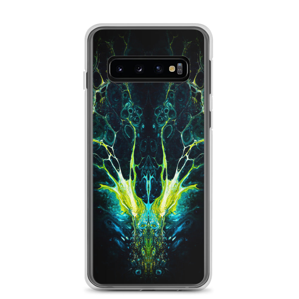 NightOwl Studio Custom Phone Case Compatible with Samsung Galaxy, Slim Cover for Wireless Charging, Drop and Scratch Resistant, Boho Art Colors, Interpretation