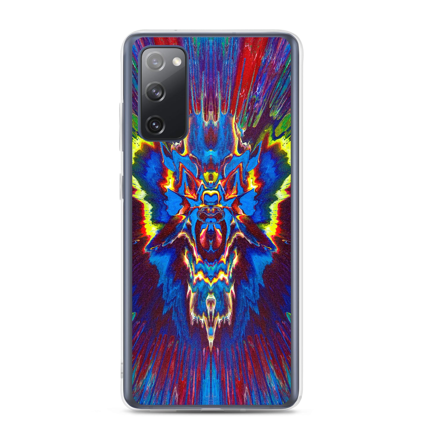 NightOwl Studio Custom Phone Case Compatible with Samsung Galaxy, Slim Cover for Wireless Charging, Drop and Scratch Resistant, Angel Storm