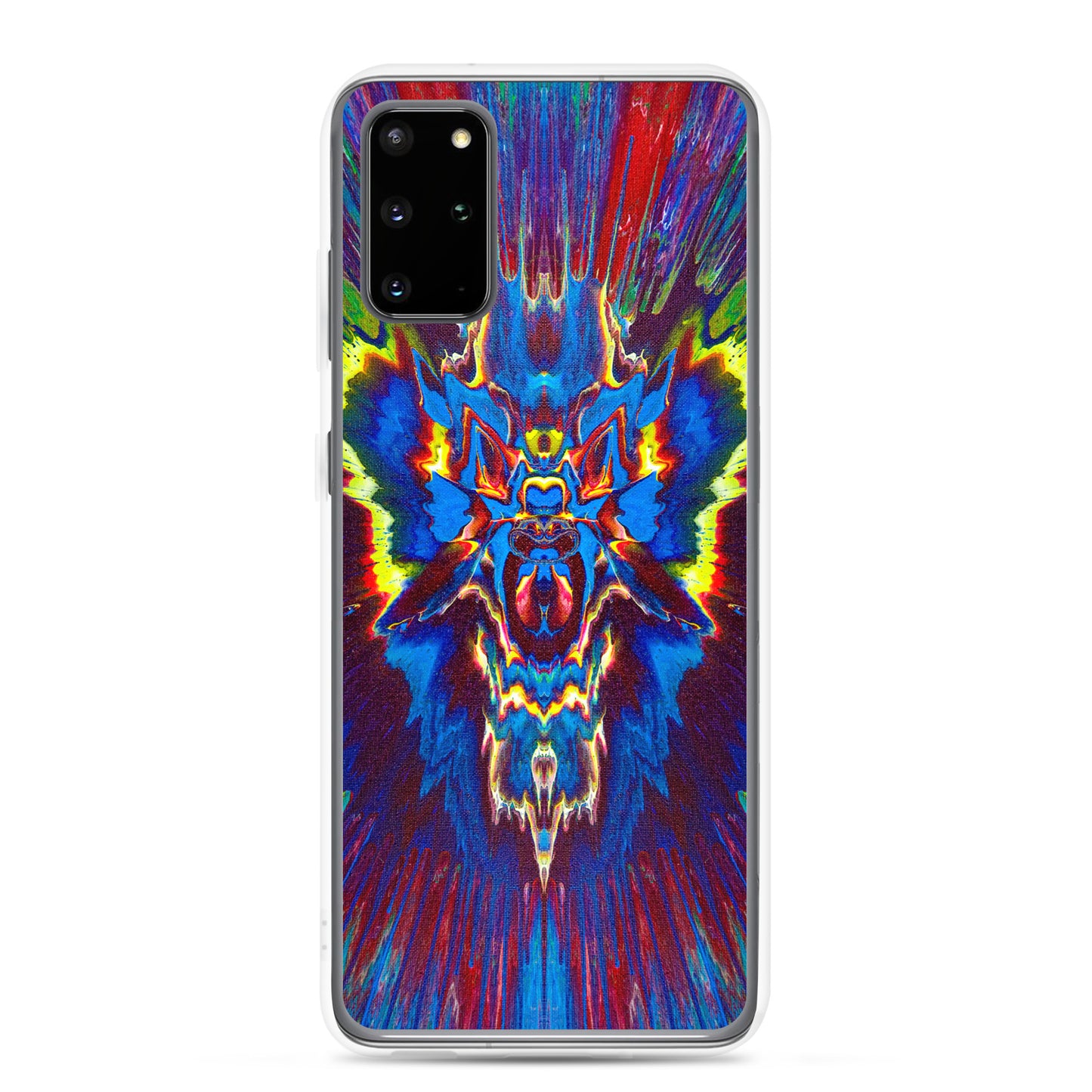 NightOwl Studio Custom Phone Case Compatible with Samsung Galaxy, Slim Cover for Wireless Charging, Drop and Scratch Resistant, Angel Storm