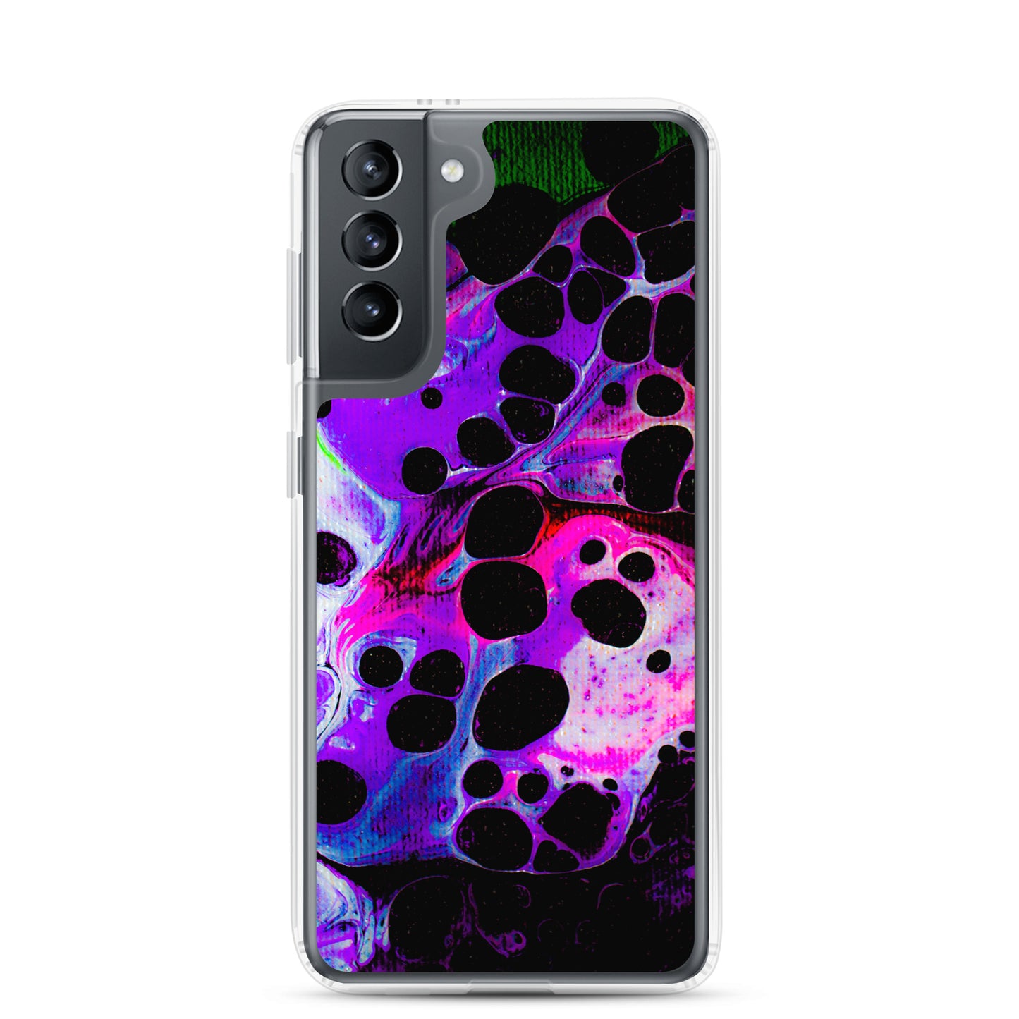 NightOwl Studio Custom Phone Case Compatible with Samsung Galaxy, Slim Cover for Wireless Charging, Drop and Scratch Resistant, Carbonated Color
