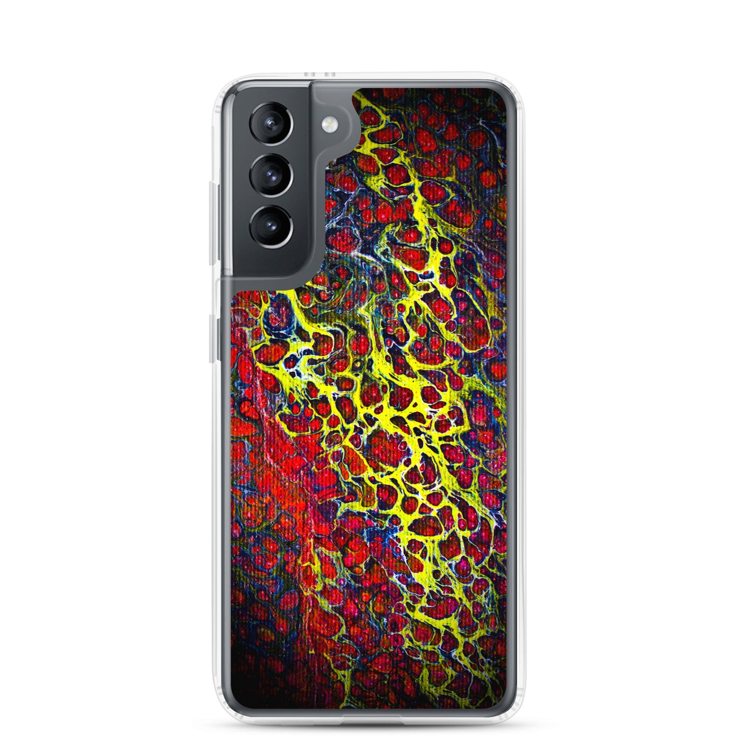 NightOwl Studio Custom Phone Case Compatible with Samsung Galaxy, Slim Cover for Wireless Charging, Drop and Scratch Resistant, Boho Art Colors, Crown of Thorns