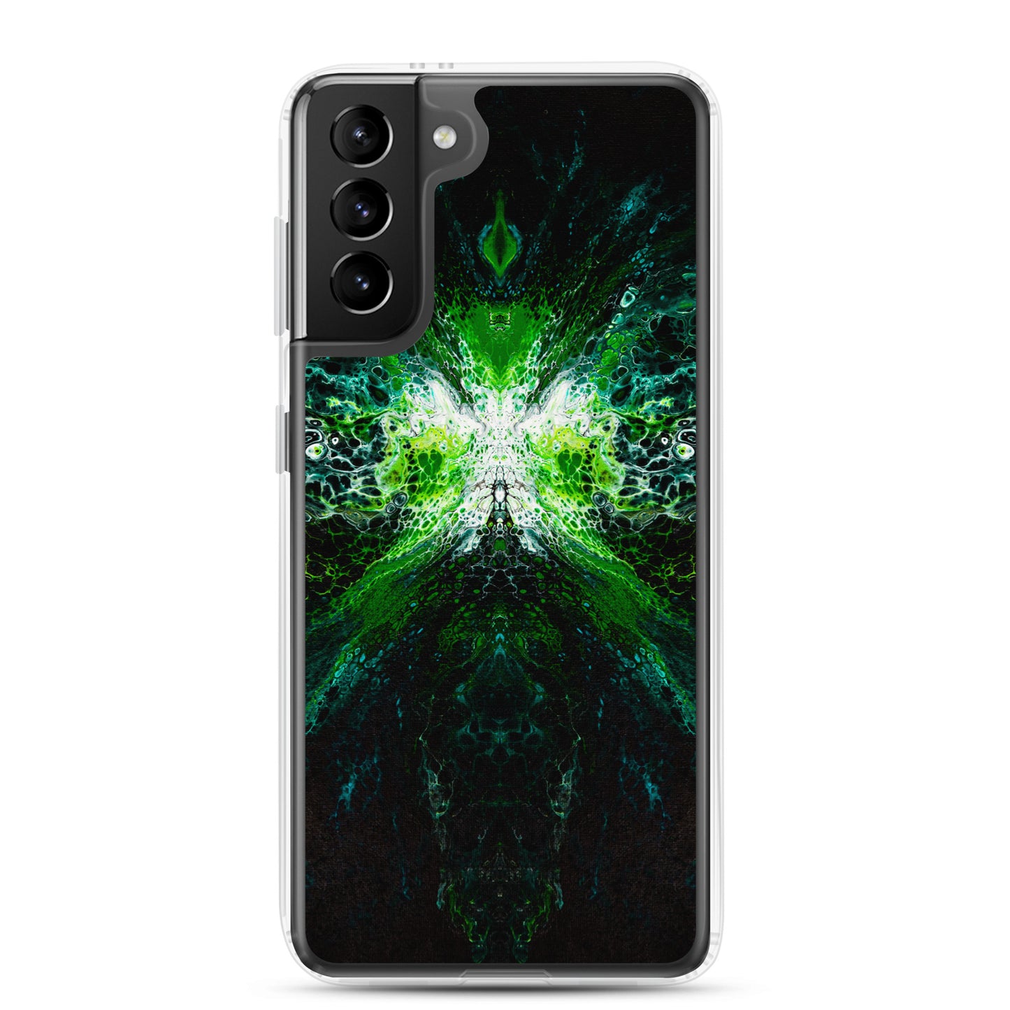 NightOwl Studio Custom Phone Case Compatible with Samsung Galaxy, Slim Cover for Wireless Charging, Drop and Scratch Resistant, Green Lantern