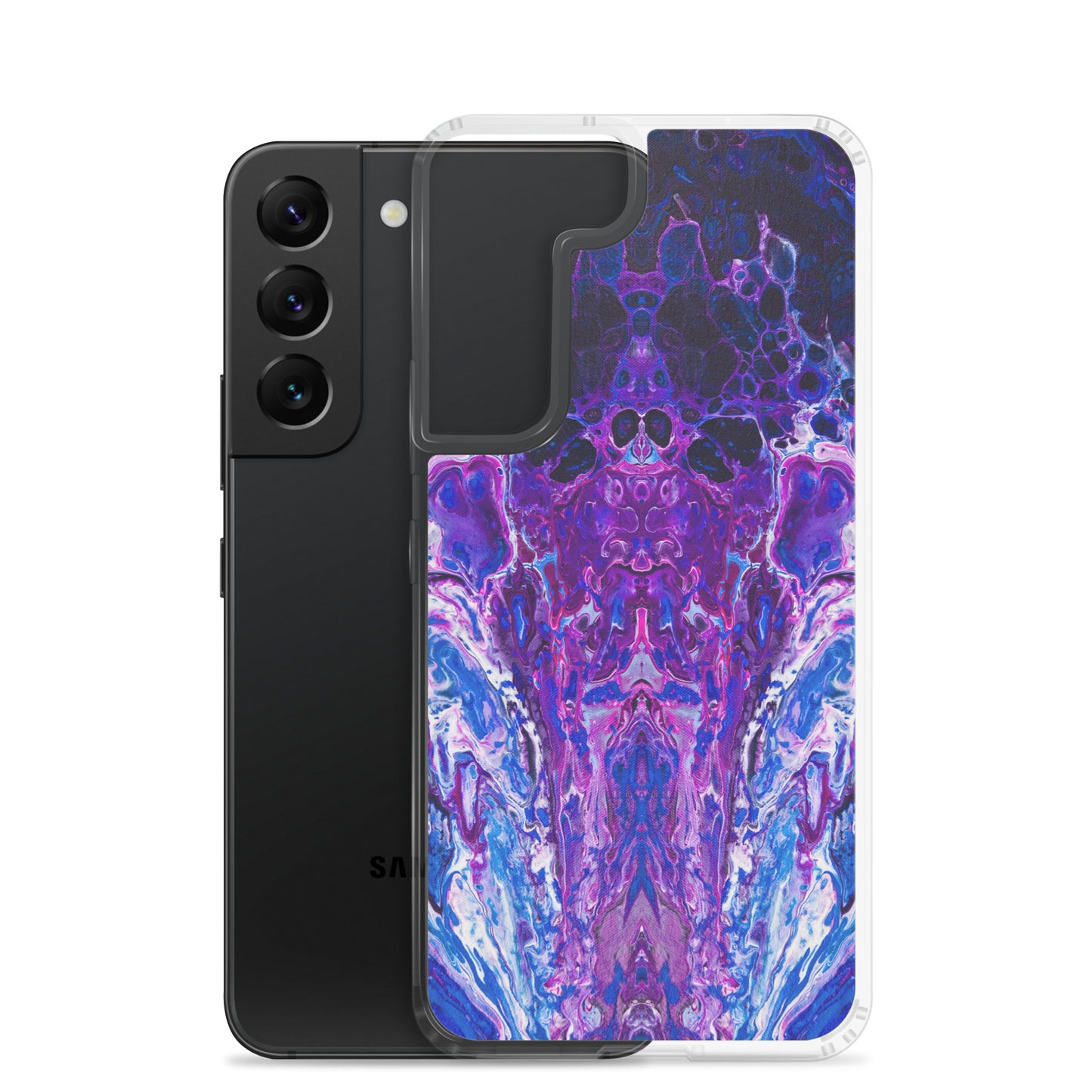 NightOwl Studio Custom Phone Case Compatible with Samsung Galaxy, Slim Cover for Wireless Charging, Drop and Scratch Resistant, Mauve Haze