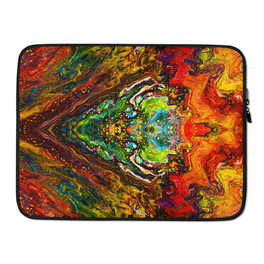 NightOwl Studio Padded Laptop Sleeve, 13 and 15 Inch Covers for Portable Computers and Large Tablets, Slim and Portable Neoprene for Work, or Travel, Psychedelic Something