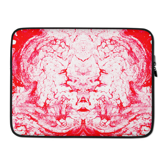 NightOwl Studio Padded Laptop Sleeve, 13 and 15 Inch Covers for Portable Computers and Large Tablets, Slim and Portable Neoprene for Work, or Travel, Strawberries & Cream