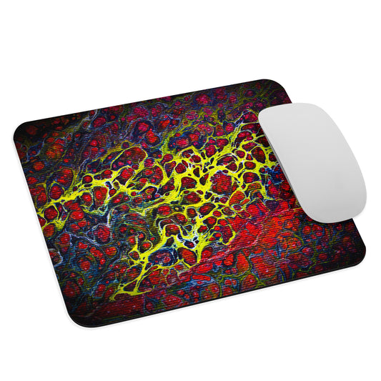 NightOwl Studio Abstract Mouse Pad, Soft Polyester Surface, Slim Natural Rubber Base, Supreme Grip, Crown of Thorns
