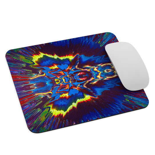 NightOwl Studio Abstract Mouse Pad, Soft Polyester Surface, Slim Natural Rubber Base, Supreme Grip, Angel Storm