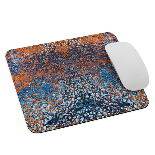 NightOwl Studio Abstract Mouse Pad, Soft Polyester Surface, Slim Natural Rubber Base, Supreme Grip, Butterfly Effect