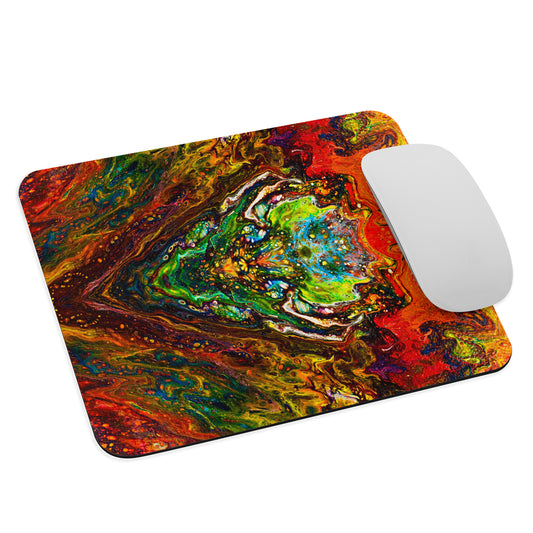 NightOwl Studio Abstract Mouse Pad, Soft Polyester Surface, Slim Natural Rubber Base, Supreme Grip, Psychedelic Something