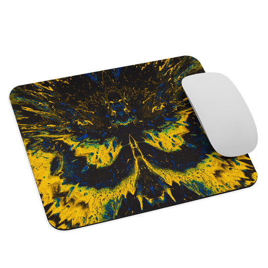 NightOwl Studio Abstract Mouse Pad, Soft Polyester Surface, Slim Natural Rubber Base, Supreme Grip, Explosion Motion