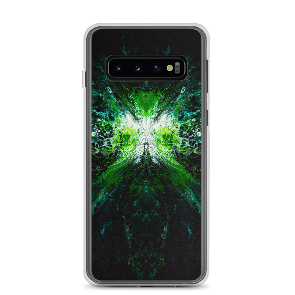 NightOwl Studio Custom Phone Case Compatible with Samsung Galaxy, Slim Cover for Wireless Charging, Drop and Scratch Resistant, Green Lantern